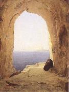 Monks at the Gulf of Naples (mk09) Karl Blechen